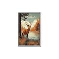 Picture of Canadian Deer _GroupedProduct_Rectangle_Portrait_Canvas_Framed_