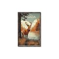 Picture of Canadian Deer _GroupedProduct_Rectangle_Portrait_Canvas_Framed_