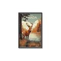 Picture of Canadian Deer _GroupedProduct_Rectangle_Portrait_Canvas_Framed_