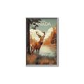 Picture of Canadian Deer _GroupedProduct_Rectangle_Portrait_Canvas_Framed_