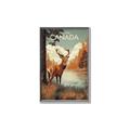 Picture of Canadian Deer _GroupedProduct_Rectangle_Portrait_Canvas_Framed_