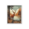 Picture of Canadian Deer _GroupedProduct_Rectangle_Portrait_Canvas_Framed_