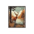 Picture of Canadian Deer _GroupedProduct_Rectangle_Portrait_Canvas_Framed_