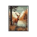 Picture of Canadian Deer _GroupedProduct_Rectangle_Portrait_Canvas_Framed_