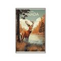 Picture of Canadian Deer _GroupedProduct_Rectangle_Portrait_Canvas_Framed_
