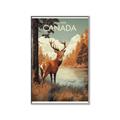 Picture of Canadian Deer _GroupedProduct_Rectangle_Portrait_Canvas_Framed_