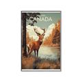 Picture of Canadian Deer _GroupedProduct_Rectangle_Portrait_Canvas_Framed_