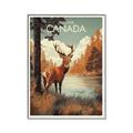 Picture of Canadian Deer _GroupedProduct_Rectangle_Portrait_Canvas_Framed_