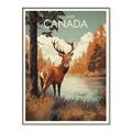 Picture of Canadian Deer _GroupedProduct_Rectangle_Portrait_Canvas_Framed_