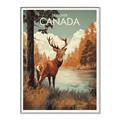 Picture of Canadian Deer _GroupedProduct_Rectangle_Portrait_Canvas_Framed_