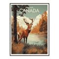 Picture of Canadian Deer _GroupedProduct_Rectangle_Portrait_Canvas_Framed_