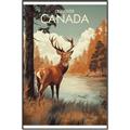 Picture of Canadian Deer _GroupedProduct_Rectangle_Portrait_Canvas_Framed_