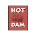 Picture of Hot Dam _GroupedProduct_Rectangle_Portrait_Canvas_Framed_