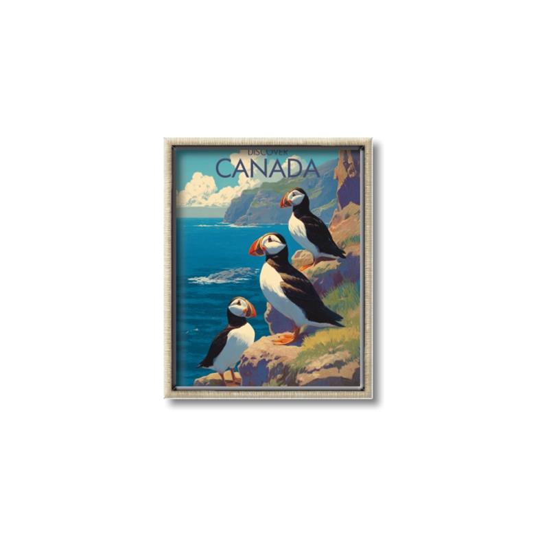 Picture of Perched Above the Blue _GroupedProduct_Rectangle_Portrait_Canvas_Framed_