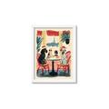 Picture of Café Canine _GroupedProduct_Rectangle_Portrait_Framed_Matted_