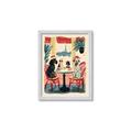 Picture of Café Canine _GroupedProduct_Rectangle_Portrait_Framed_Matted_