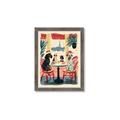 Picture of Café Canine _GroupedProduct_Rectangle_Portrait_Framed_Matted_