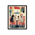 Picture of Café Canine _GroupedProduct_Rectangle_Portrait_Framed_Matted_