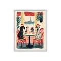 Picture of Café Canine _GroupedProduct_Rectangle_Portrait_Framed_Matted_