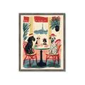 Picture of Café Canine _GroupedProduct_Rectangle_Portrait_Framed_Matted_
