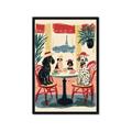 Picture of Café Canine _GroupedProduct_Rectangle_Portrait_Framed_Matted_