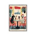 Picture of Café Canine _GroupedProduct_Rectangle_Portrait_Framed_Matted_