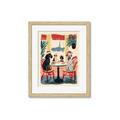Picture of Café Canine _GroupedProduct_Rectangle_Portrait_Framed_Matted_