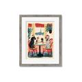 Picture of Café Canine _GroupedProduct_Rectangle_Portrait_Framed_Matted_