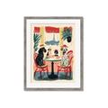 Picture of Café Canine _GroupedProduct_Rectangle_Portrait_Framed_Matted_