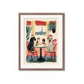 Picture of Café Canine _GroupedProduct_Rectangle_Portrait_Framed_Matted_
