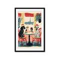 Picture of Café Canine _GroupedProduct_Rectangle_Portrait_Framed_Matted_