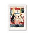 Picture of Café Canine _GroupedProduct_Rectangle_Portrait_Framed_Matted_