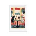Picture of Café Canine _GroupedProduct_Rectangle_Portrait_Framed_Matted_