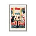 Picture of Café Canine _GroupedProduct_Rectangle_Portrait_Framed_Matted_