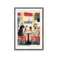 Picture of Café Canine _GroupedProduct_Rectangle_Portrait_Framed_Matted_