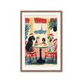Picture of Café Canine _GroupedProduct_Rectangle_Portrait_Framed_Matted_