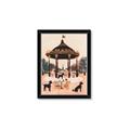 Picture of Le Petit Chien Tea Party _GroupedProduct_Rectangle_Portrait_Framed_Matted_