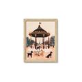 Picture of Le Petit Chien Tea Party _GroupedProduct_Rectangle_Portrait_Framed_Matted_