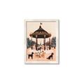 Picture of Le Petit Chien Tea Party _GroupedProduct_Rectangle_Portrait_Framed_Matted_