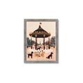 Picture of Le Petit Chien Tea Party _GroupedProduct_Rectangle_Portrait_Framed_Matted_