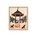 Picture of Le Petit Chien Tea Party _GroupedProduct_Rectangle_Portrait_Framed_Matted_