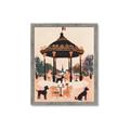 Picture of Le Petit Chien Tea Party _GroupedProduct_Rectangle_Portrait_Framed_Matted_