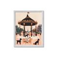 Picture of Le Petit Chien Tea Party _GroupedProduct_Rectangle_Portrait_Framed_Matted_