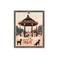 Picture of Le Petit Chien Tea Party _GroupedProduct_Rectangle_Portrait_Framed_Matted_