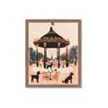 Picture of Le Petit Chien Tea Party _GroupedProduct_Rectangle_Portrait_Framed_Matted_