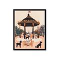 Picture of Le Petit Chien Tea Party _GroupedProduct_Rectangle_Portrait_Framed_Matted_