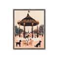 Picture of Le Petit Chien Tea Party _GroupedProduct_Rectangle_Portrait_Framed_Matted_