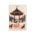 Picture of Le Petit Chien Tea Party _GroupedProduct_Rectangle_Portrait_Framed_Matted_