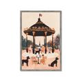 Picture of Le Petit Chien Tea Party _GroupedProduct_Rectangle_Portrait_Framed_Matted_
