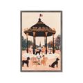 Picture of Le Petit Chien Tea Party _GroupedProduct_Rectangle_Portrait_Framed_Matted_